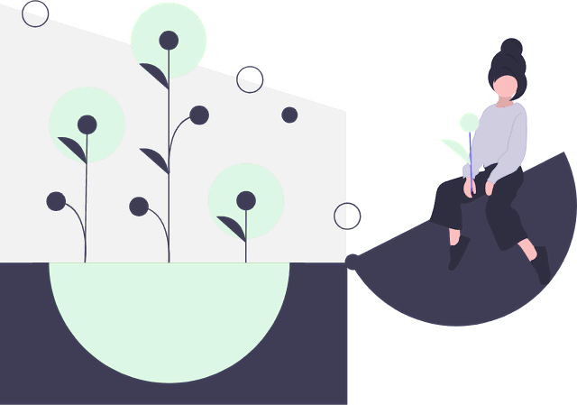 Verschiedene Pflanzen und Setzlinge - Symbol für Wachstum und Pflege